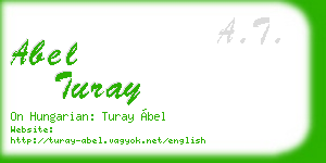 abel turay business card